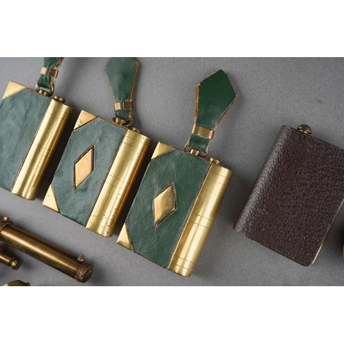 105 - Trench Art collection and elephant corkscrew