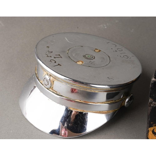 115 - A group of collectables, comprising a Victorian papier mache box with hinged lid, width 23.8cm appro... 