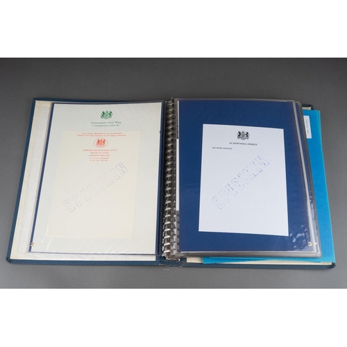 133 - A vintage Wiggins Teape Overseas Sales Prestige Stationery, no 50,  binder of stationery specimens i... 