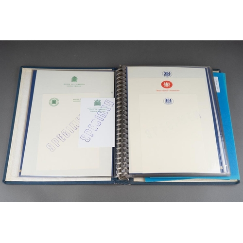 133 - A vintage Wiggins Teape Overseas Sales Prestige Stationery, no 50,  binder of stationery specimens i... 