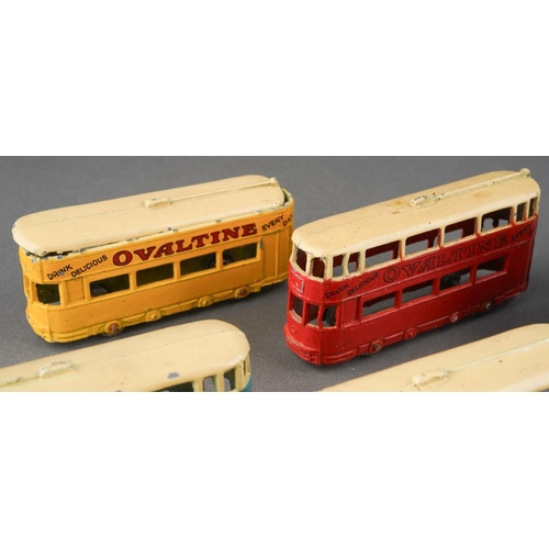 159 - Boxed Dinky Toys [pre-war] No. 27 Tramcar manufactured by Meccano Ltd Liverpool to include six examp... 