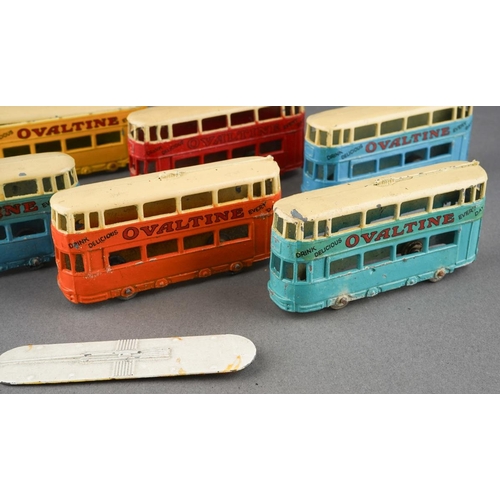 159 - Boxed Dinky Toys [pre-war] No. 27 Tramcar manufactured by Meccano Ltd Liverpool to include six examp... 