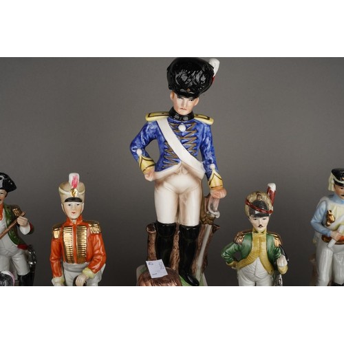 306 - Two Replica Terracotta standing Chinese Warriors, 38cm high approx one af, one with repair to neck.
... 