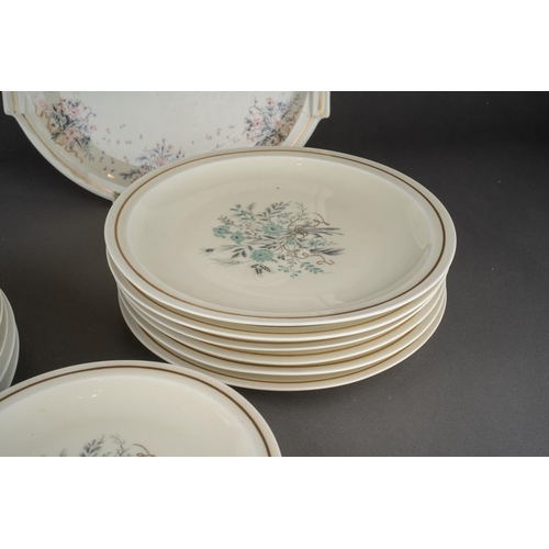 351 - A part Theodore Haviland [Limoges] dinner service designed by Solange Patry-Bie, with floral decorat... 