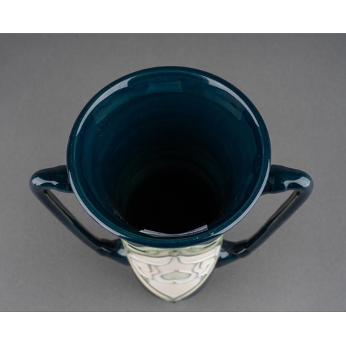 371 - A Moorcroft Collector's Club Snowdrop two handled loving cup designed by Rachel Bishop, impressed an... 