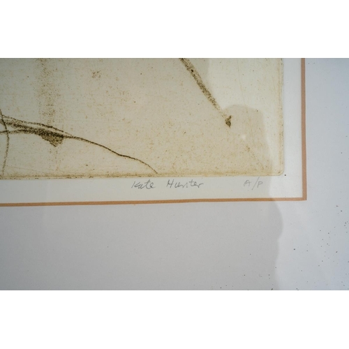 550 - Kate Hunter (British Contemporary)
Tiger Lilies
etching, approx 28.5 x 33cm 
Artist's proof, signed ... 