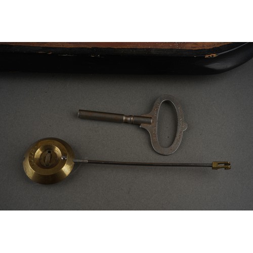 575 - A late 19th Century gilt metal figural mantel clock, with porcelain dial, Roman numerals,  Japy Frer... 