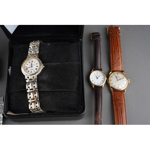 603 - Collection of watches to include boxed Claude Valentini ladies watch, Accurist, Oris, Roamer etc. ( ... 