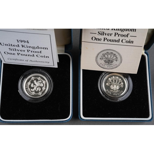 674 - 1891 Morgan Dollar (Philadelpia mint) V.F. 
1986 'N.I FLAX' silver proof one pound coin (encapsulate... 