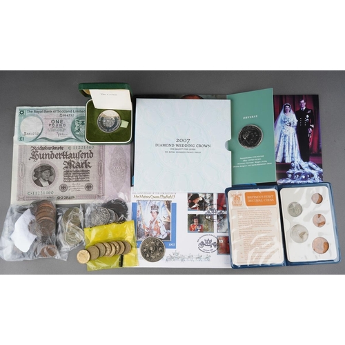 678 - 1981 Charles and Diana silver proof coin (encapsulated, boxed wirg COA) 
1974 Isle of Man Churchill ... 