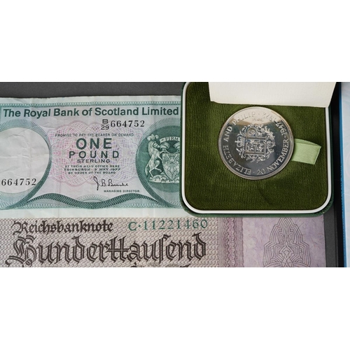 678 - 1981 Charles and Diana silver proof coin (encapsulated, boxed wirg COA) 
1974 Isle of Man Churchill ... 