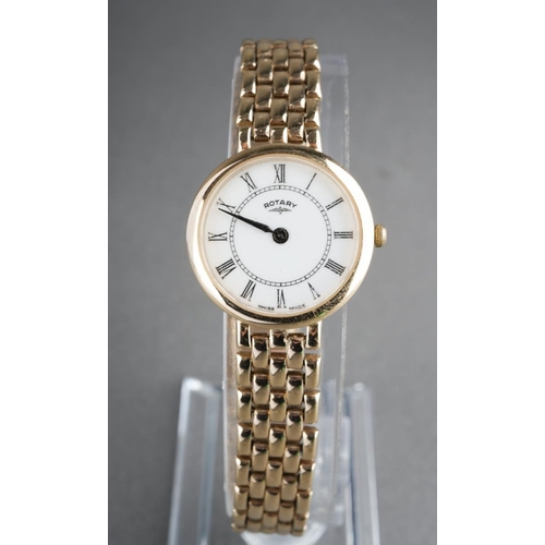 770 - A 9ct gold Rotary wristwatch. Hallmarked 9ct gold, approx length 180mm, approx gross weight 23.8 gra... 