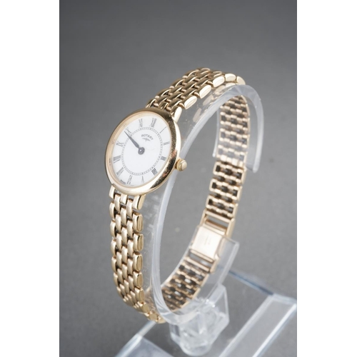 770 - A 9ct gold Rotary wristwatch. Hallmarked 9ct gold, approx length 180mm, approx gross weight 23.8 gra... 