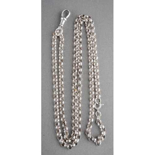 775 - A modern silver chain. Hallmarked silver, approx gross weight 30.7 grams.