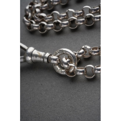 775 - A modern silver chain. Hallmarked silver, approx gross weight 30.7 grams.