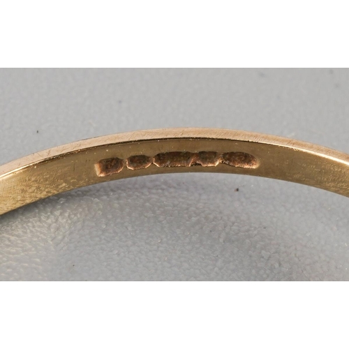 778 - Two 9ct gold gem set and diamond cluster rings. To include a ruby and diamond cluster size P and a s... 