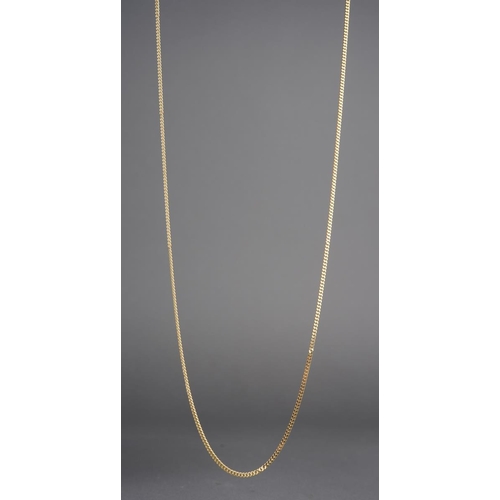 786 - A 9ct gold chain. Hallmarked 9ct gold, approx length 600mm, approx gross weight 3.4 grams.