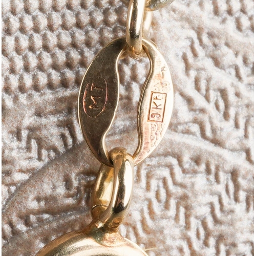 796 - 9ct gold twist rope necklace, 51 cm long, approx. gross weight 5.1g