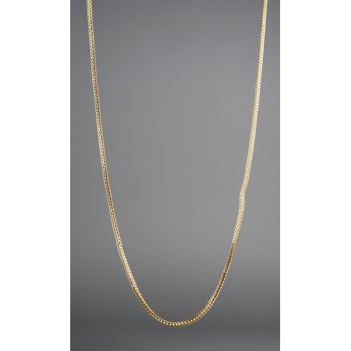 813 - An Italina chain. Stamped 750, Italian marks, approx length 490mm, approx gross weight 8.5 grams.