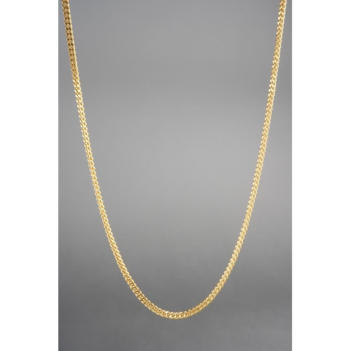 961 - An Asian necklace, stamped 22k. Approx length 490mm, approx gross weight 17.65 grams.