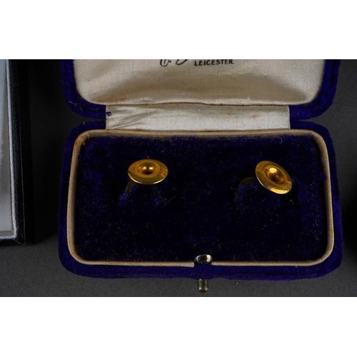 977 - Collection of costume jewellery to include a pair of 9 ct gold studs (1g approx), Scottish brooch, p... 