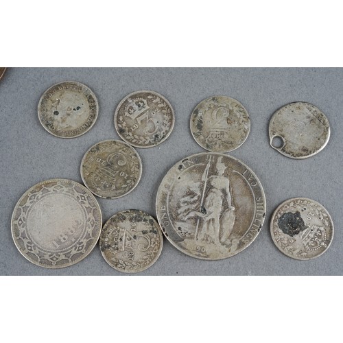 687 - Collection of Mix of UK & foriegn coins to include pre 1947 silver coins (16.5g approx), pre 1920 si... 