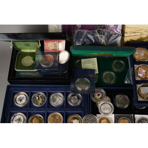663 - Pobjoy Mint, International Year of The Disabled crown coin set 
Large collection of plated commerati... 