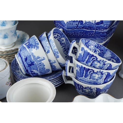 18 - Two boxes of tea and ornamental / giftwares, including four pieces of Royal Crown Derby 