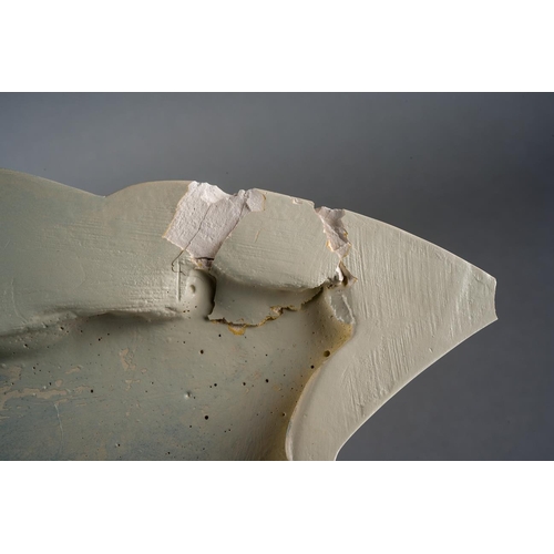 36 - An Art Deco Female portrait profile wall mask, by Lindsey B, approx 39cm long [1]