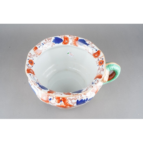 43 - A Mason's Ironstone China Imari shaped octagonal chamber pot, factory mark to vase [1]