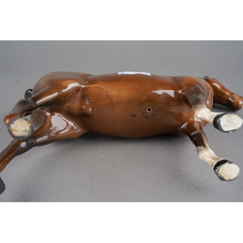 60 - A Beswick Hackney Horse, in brown gloss, model no. 1361, stamped to undeside [1]
