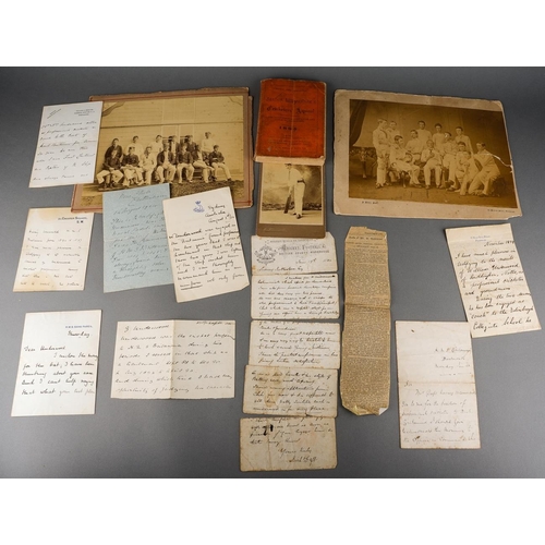 610 - Cricket / Naval Interest: a collection of letters, portrait photographs, an album of early 20th Cent... 