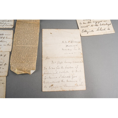 610 - Cricket / Naval Interest: a collection of letters, portrait photographs, an album of early 20th Cent... 