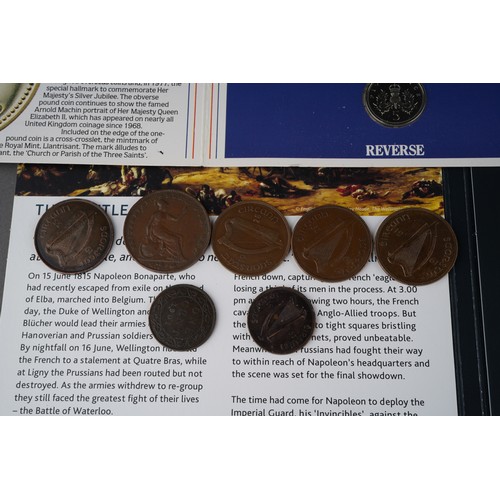 1414 - 1857 penny 
1937 Irish half penny (high grade) 
2 x 1928 Irish pennies (EF) 
1931 Irish pennies (AUN... 