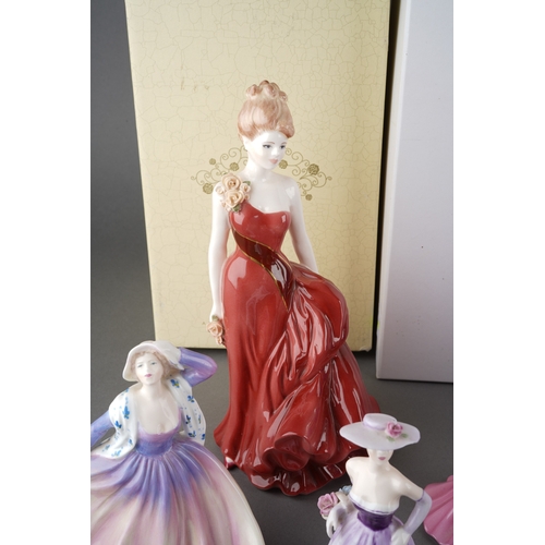 4 - A collection of ten various lady figurines to include Coalport Felicity, Royal Doulton Denise in ori... 