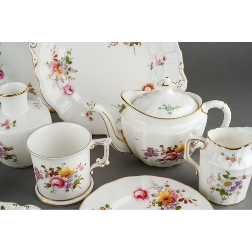 21 - A collection of Royal Crown Derby Posies pattern tea wares and trinkets to include teapot, plates, v... 
