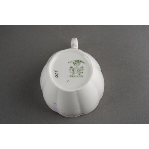 51 - A late 19th Century Foley China part tea set, manufactured by Wileman & Co, pattern no 5898, with sc... 