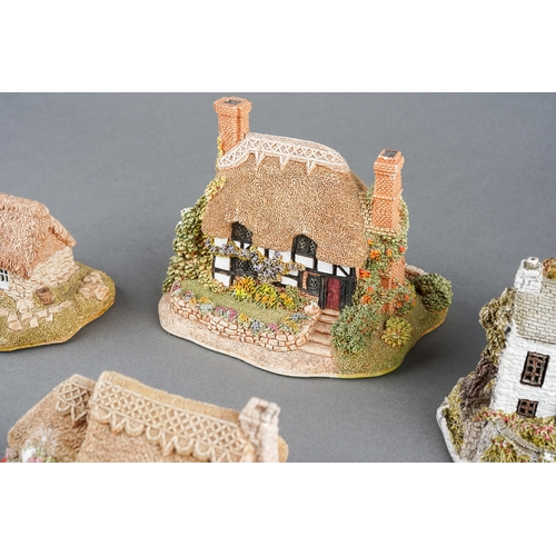 56 - Five loose Lilliput Lane cottages to include Marigold Meadow, Culloden Cottage, Penny Pot, Breacon B... 