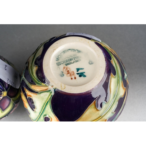 71 - A Moorcroft Chicory [Herb Collection] vase, 35/3, 2000 date cypher, printed and painted marks, appro... 