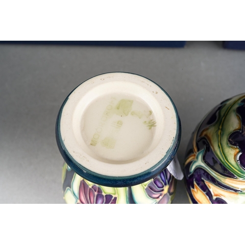 71 - A Moorcroft Chicory [Herb Collection] vase, 35/3, 2000 date cypher, printed and painted marks, appro... 