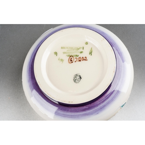 76 - A Moorcroft Snowberry dressing table jar and cover [222/4] designed by Nicola Slaney, 2003 date cyph... 