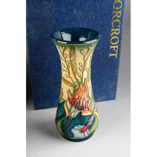 78 - A Moorcroft Prairie Summer vase [364/5], designed by Rachel Bishop, 2004 date cypher, printed and pa... 