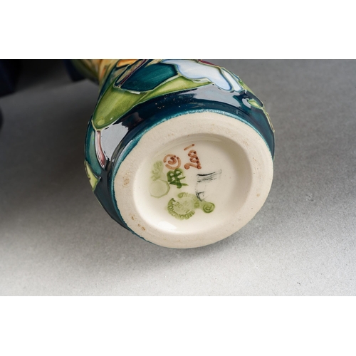 78 - A Moorcroft Prairie Summer vase [364/5], designed by Rachel Bishop, 2004 date cypher, printed and pa... 