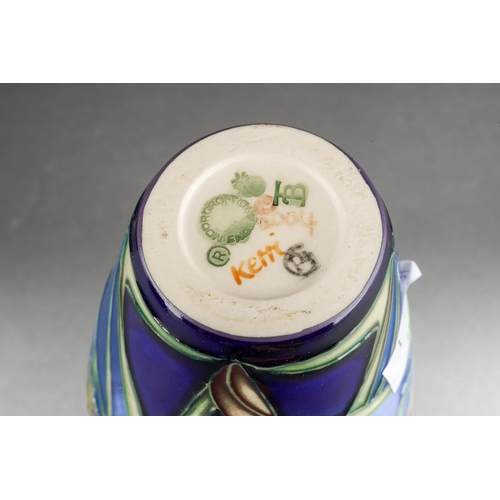 82 - A Moorcroft Loch Hope vase, designed by Philip Gibson, 2005 date cypher, printed and painted marks, ... 