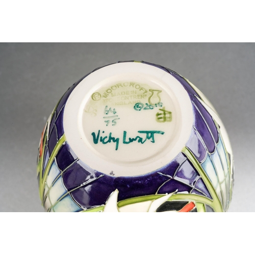 85 - A Moorcroft Twilight Bonnet vase, designed by Vicky Lovatt, 2011 date cypher, printed and painted ma... 