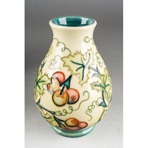 87 - A Moorcroft Bryony [Holly Berries] vase, designed by Rachel Bishop, 1996 date cypher, printed and pa... 