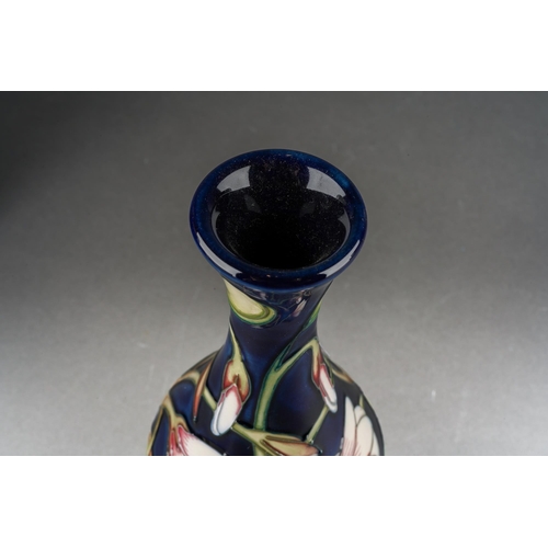 88 - A Moorcroft Wood Sorrel vase, designed by Emma Bossons, shape 80/6, 2001 date cypher, printed and pa... 