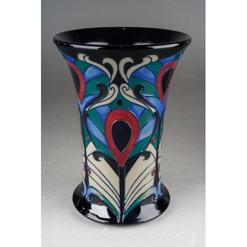 91 - A Moorcroft Enrapture vase with flared rim, designed by Rachel Bishop, 2014 date cypher, signed twic... 