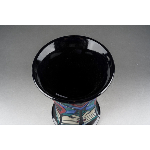 91 - A Moorcroft Enrapture vase with flared rim, designed by Rachel Bishop, 2014 date cypher, signed twic... 