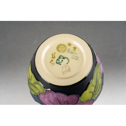 92 - A Moorcroft Tricolour 2015 Annual Club posy vase, designed by Rachel Bishop, released 2014, painted ... 